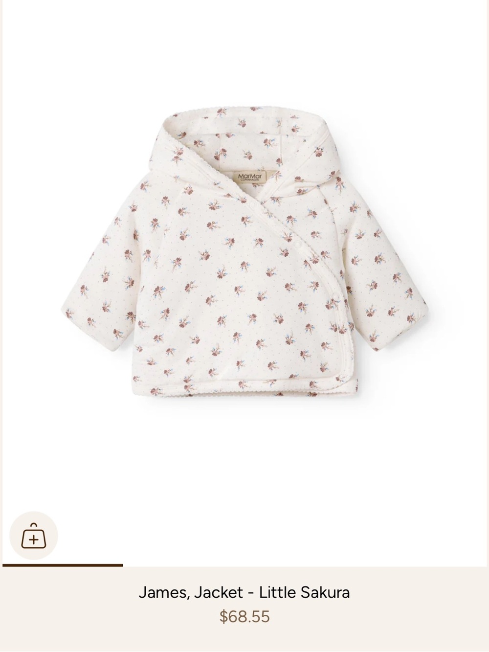 MarMar Copenhagen Baby Girl Padded Jacket - Little Sakura